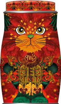 MONTY BOJANGLES Orange Angelical Truffles in Fire Dancer Orange Cat Tin 135g