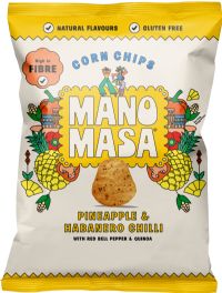 MANOMASA Pineapple & Habanero Chilli Corn Chips 140g