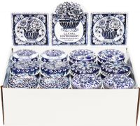 TIN TREATS Claire Winteringham Blue & White Pocket Tin with Mint Imperials 50g