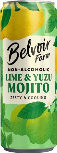 BELVOIR Non-Alcoholic Lime & Yuzu Mojito - Can 250ml