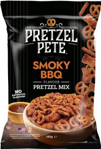 PRETZEL PETE Smoky BBQ Flavour Pretzel Mix 160g