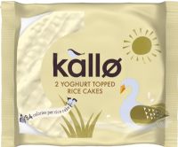 KALLO Yoghurt Topped Rice Cakes Twin Pack 33g