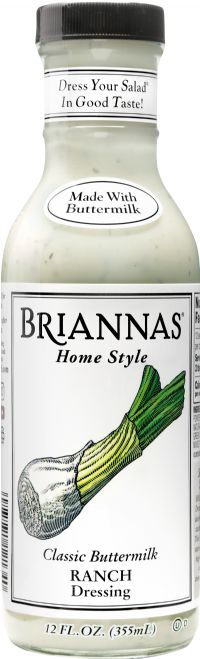 BRIANNAS Home Style Classic Buttermilk Ranch Dressing 355ml