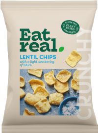 EAT REAL Lentil Chips - Salt 95g