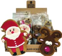 ORIGINAL BISCUIT BAKERS Santa & Reindeer Gingerbread 75g/50g