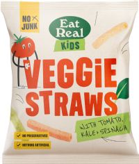 EAT REAL Kid's Veggie Straws with Kale, Tomato & Spinach 20g