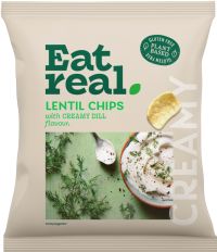 EAT REAL Lentil Chips - Creamy Dill Flavour 40g