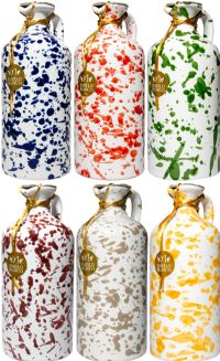 OLEARIA MANCO 100% Italian Extra Virgin Olive Oil in Fantasia Terracotta Pot - Assorted Designs 500ml