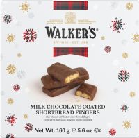 WALKER'S Milk Chocolate Coated Shortbread Fingers 160g