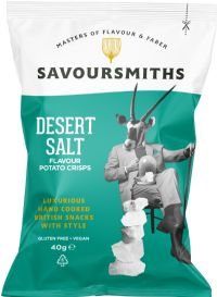 SAVOURSMITHS Desert Salt Potato Crisps 40g