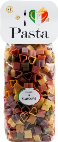 I LOVE ITALIA Little Hearts Pasta - 5 Flavours 500g