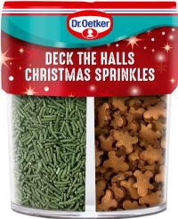 DR. OETKER Deck the Halls Christmas Sprinkles - 4 Cell Shaker 80g