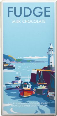 KERNOW CHOCOLATE Becky Bettesworth Fudge Milk Chocolate Bar 100g