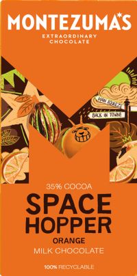 MONTEZUMA'S Space Hopper - Milk Chocolate Orange Bar 90g