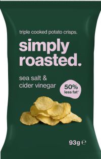SIMPLY ROASTED Sea Salt & Cider Vinegar Crisps 93g