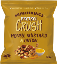 MUNCHKINGS Pretzel Crush - Honey, Mustard & Onion 125g