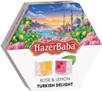 HAZER BABA Rose & Lemon Turkish Delight 250g