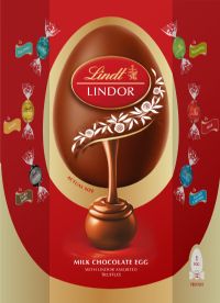 LINDT Lindor Milk Chocolate Egg with Assorted Truffles 310g