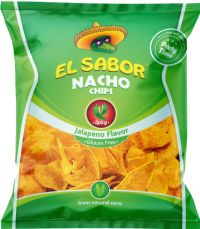EL SABOR Nacho Chips - Jalapeno Flavour 225g