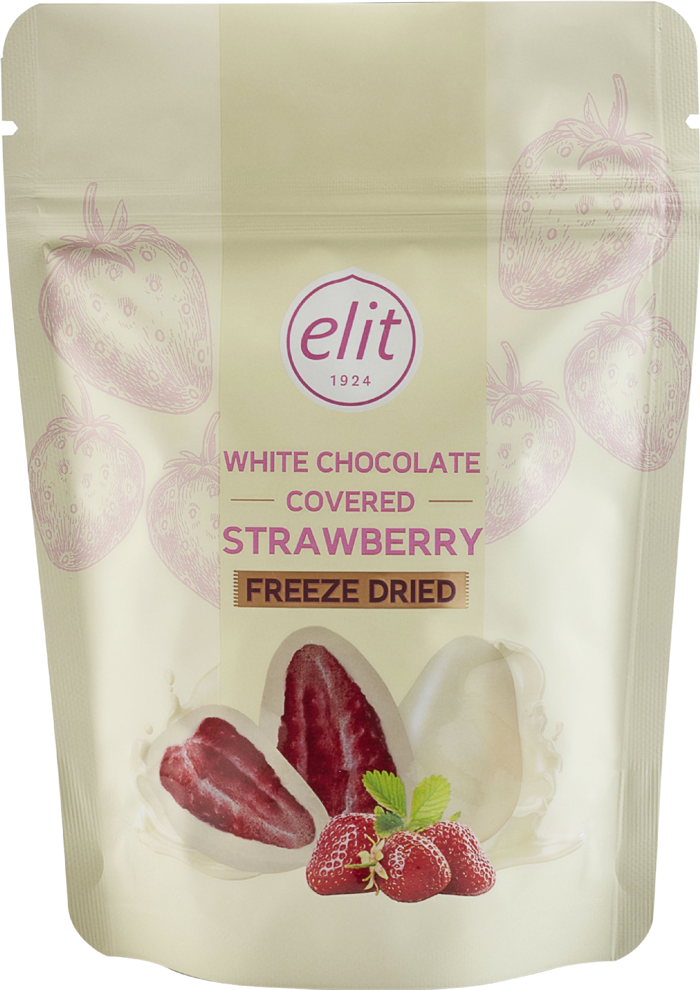 Elit White Chocolate Covered Strawberry - Freeze Dried 80g