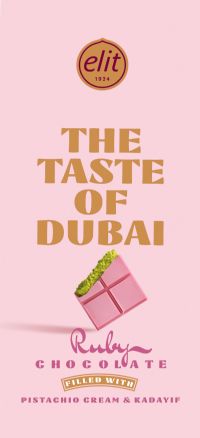 ELIT The Taste of Dubai - Ruby Chocolate Bar 90g