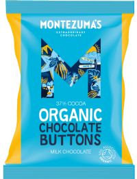 MONTEZUMA'S Organic 37% Cocoa Milk Chocolate Buttons 120g