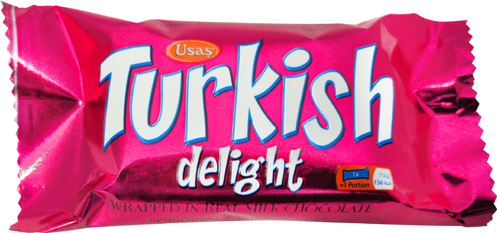 Usas Turkish Delight in Milk Chocolate Bar 43g
