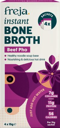 FREJA Instant Beef Pho Bone Broth - 4 Sachets 60g