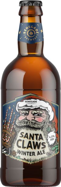 RENEGADE BREWERY Santa Claws Winter Ale 4.3% ABV 500ml