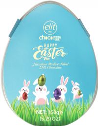 ELIT Happy Easter Milk Chocolate Praline Eggs - Egg Shaped Box 150g