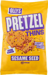 OLLY'S Pretzel Thins - Multi-Seed Sesame 140g