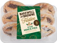 BAKEWELL AND BROWNE 6 Star Mince Pies