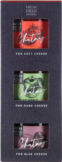 HIGHFIELD PRESERVES Chutney for Cheese Selection Box (3x113g)