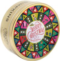 SIMPKINS Mixed Fruit Drops - Merry Christmas Pattern Tin 200g
