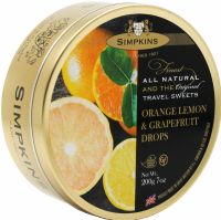 SIMPKINS Travel Sweets - Orange, Lemon & Grapefruit 200g